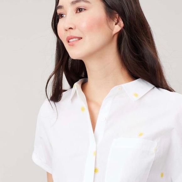 Joules white shirt blouse size 16 - Picture 3 of 7